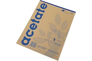 Grafix Acetate Pad, 9 X 12 in, Clear, 25 Sheets/Pad