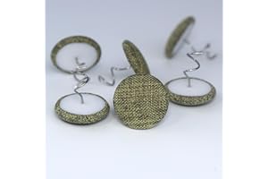 MIOULE 24 Pcs Upholstery Tacks Headliner Pins Fabric Covered Button Twist Pins for Sofa，Armchair Caddies, Armrest Covers,Bed Skirts, Slipcovers, Headliners Furniture（Yellow Green）