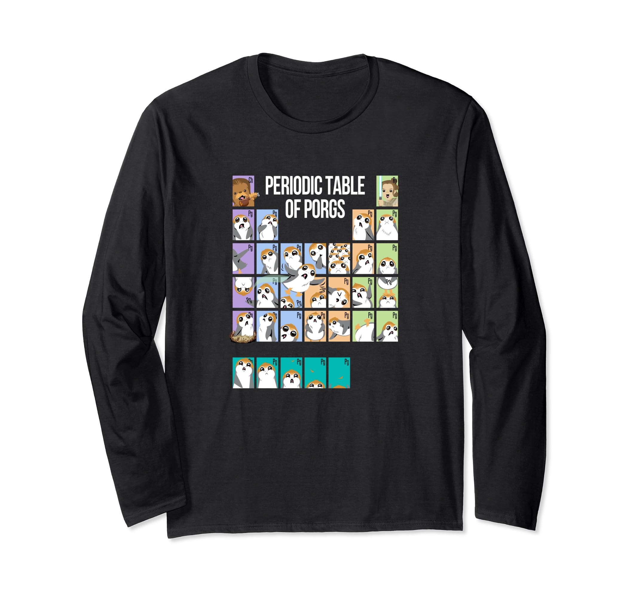 Star Wars Porg Periodic Table Long Sleeve T-Shirt