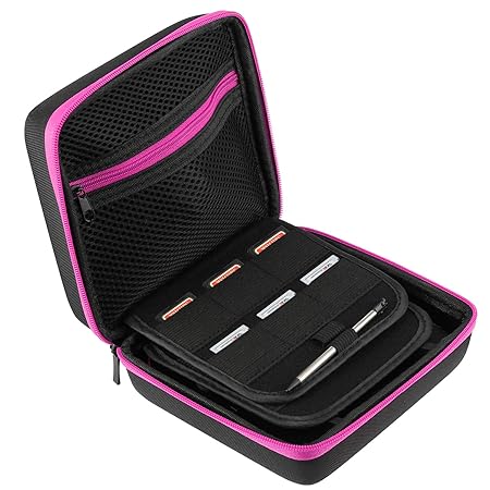 Mwoot Rosa Tasche für Nintendo 2DS, Tragbare Hülle zum Verstauen von Nintendo 2DS und Nintendo 2DS Zubehör