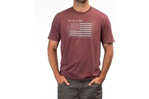 KLIM Men's Patriot Flag Tri-Blend Short Sleeve Tee Shirt