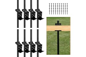ICokin T-Post Target Hanger, T Post Bracket Target Mount，AR500 Steel Target Bracket