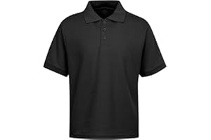 Premium Wear Boys School Uniform Short Sleeve Stain Guard Polo Shirt