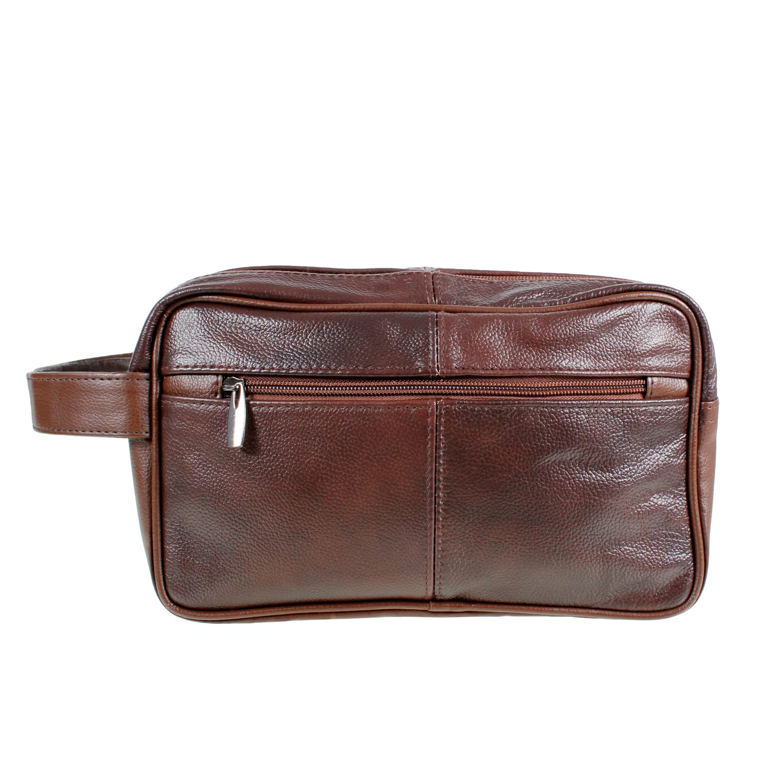 Washbag Toiletry Bag for Men, Leather, for Personal Toilet Items/Travel/Holiday/Night Away/Weekend Black