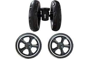 ROODO 3 Wheel Pet Stroller Dedicate Wheel Set,Original,Fast disassembly,Replacement and Installation,No Additional Tools are Required