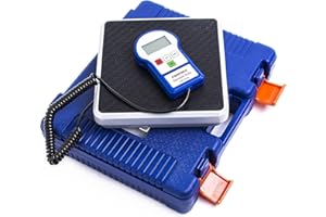 Kozyvacu HVAC 220Lbs Refrigerant Scale Charging Weight Freon Scale High Precision 0.01Lbs Resolution Light Commercial Electronic Digital Scale for Automotive Residential AC