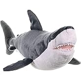 Wild Republic Great White Shark Plush Stuffed Animal Toy, Gifts for Kids, Cuddlekins 20 Inches