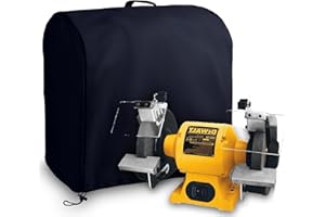 AERDUN Machine cover for DEWALT DW758 8-inch/DW756 6-inch bench grinder, High density waterproof oxford cloth,Keep dust off and protect your bench grinder. (8-inch)