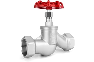 SYWUWV 2" NPT Stainless Steel B-Type Globe Valve, Accurately Adjust Flow Rate Heavy Duty Threaded Manual Rotary Sluice Shut-off Valve for Water, Oil, Gas, Industrial Piping, and HVAC Systems (2", DN50)