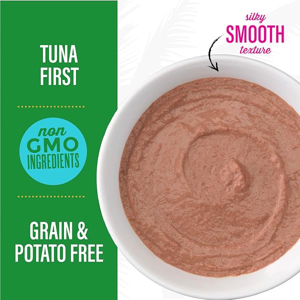 TIKI CAT LUAU VELVET MOUSSE, TUNA & MACKEREL IN BROTH, COMPLETE NUTRITION FOR BALANCED DIET, WET CAT FOOD FOR ALL LIFE STAGES, 2.8 OZ. POUCH (12 COUNT)