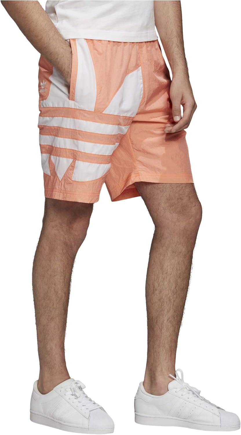 peach adidas shorts