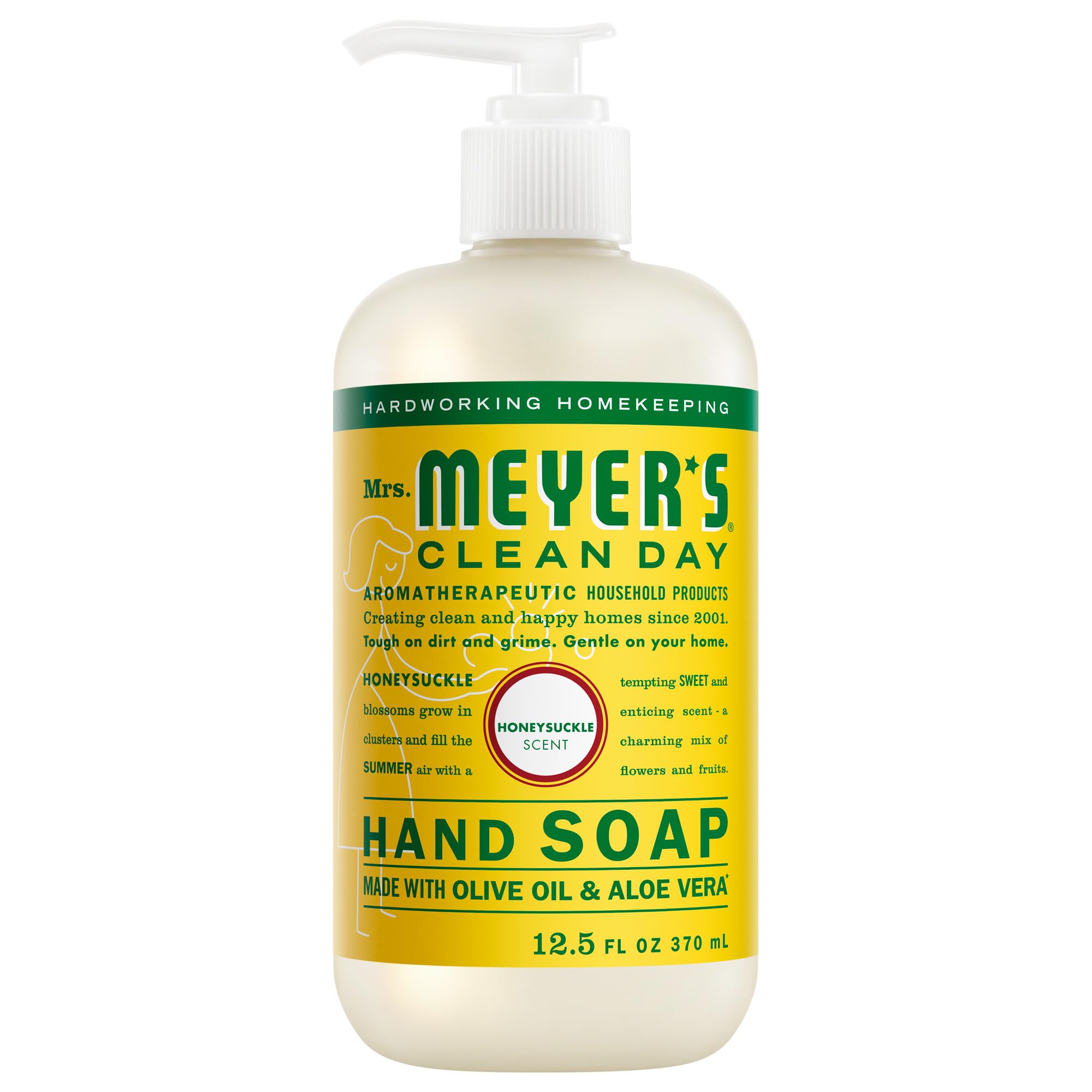 Mrs Meyers Clean Day Liquid Hand Soap Honeysuckle 12.5 oz