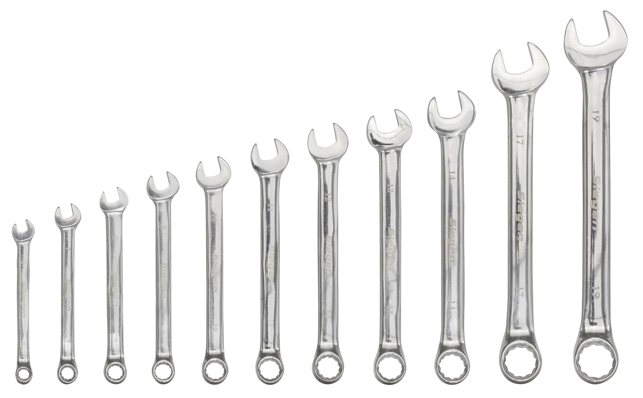 Sealey S0562 Metric Combination Spanner Set,Silver, 11 Pieces