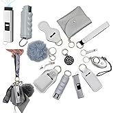 KLKOKVKE Wristlet Card Holder Set for Women with Whistle, Bottle Opener, Travel Bottle Holder