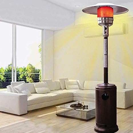 Amazon Co Jp 庭の宝物パティオヒーター ステンレス鋼の床置き屋外暖房機 ポータブル屋外 ヒートランプ液体プロパン 家全体のための360 高速暖房 ホーム キッチン