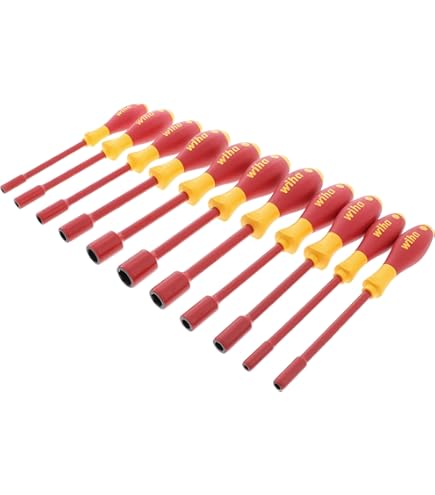 Amazon.com: Wiha 32292 Insulated Nut Driver Set, Inch, 1000 Volt