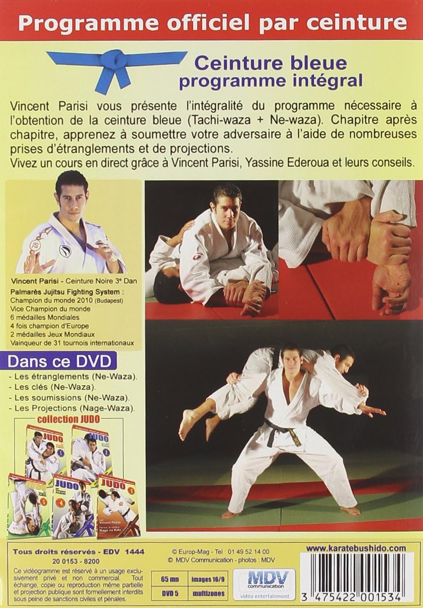Judo Programme Ceinture Bleue Vol 4 Amazon Fr Yassine Ederoua Vincent Parisi Yassine Ederoua Vincent Parisi Dvd Blu Ray