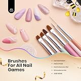 beetles Gel Polish Nail Art Brushes Set Gel Extension Builder Liner Dotting Pen view 6