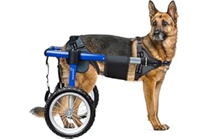 Virbraroo Dog Wheelchair for Back Legs, Dog Wheelchair with All-Terrain Tires & Durable Bearings, Large Dog Wheelchair for Back Legs, 55.1-88.1 lbs (XL)