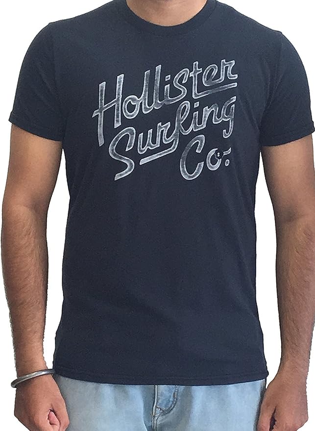 Buy Hollister California Men's Regular Fit Round Neck TShirt Blue at