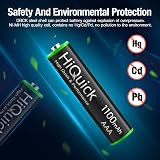 HiQuick AAA Rechargeable Batteries 1100mAh 8 Pack 1.2V Retailer Pack view 6