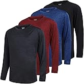 WHITE PEAK TRADING COMPANY 4 Pack Boy's Dry-Fit Lightweight Hoodies Pullover Long Sleeve Athletic Training T Shirts 4-20