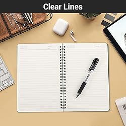 EUSOAR Hardcover Spiral Lined Notebook, A5 6 Pack