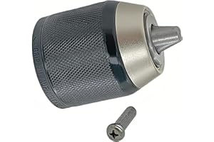 KIMGU N242399 766015-4 763252-1 763248-2 Chuck Keyless 2-13mm 1/2-20UNF Replacement for DeWALT BOSCH MAKITA HITACHI Ryobi BIT