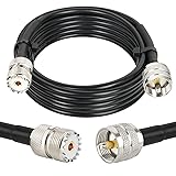 MOOKEERF PL-259 UHF CB Coax Cable 15FT, RG58 PL-259