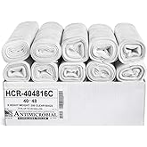 Aluf Plastics 45 Gallon Clear Trash Bags 40" x 48" - 16 Micron Equivalent High Density Value Garbage Bags, HCR-404816C (Pack of 1, 250 Count Total)