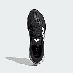 adidas Men's Run Falcon 5, Black/White/Black, 9.5