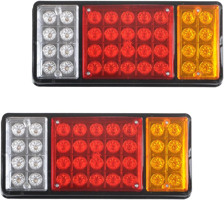 Rayinblue 2PCS 12V 36 LED REAR TAIL STOP INDICATOR LIGHTS LAMP TRUCK TRAILER LORRY CARAVAN