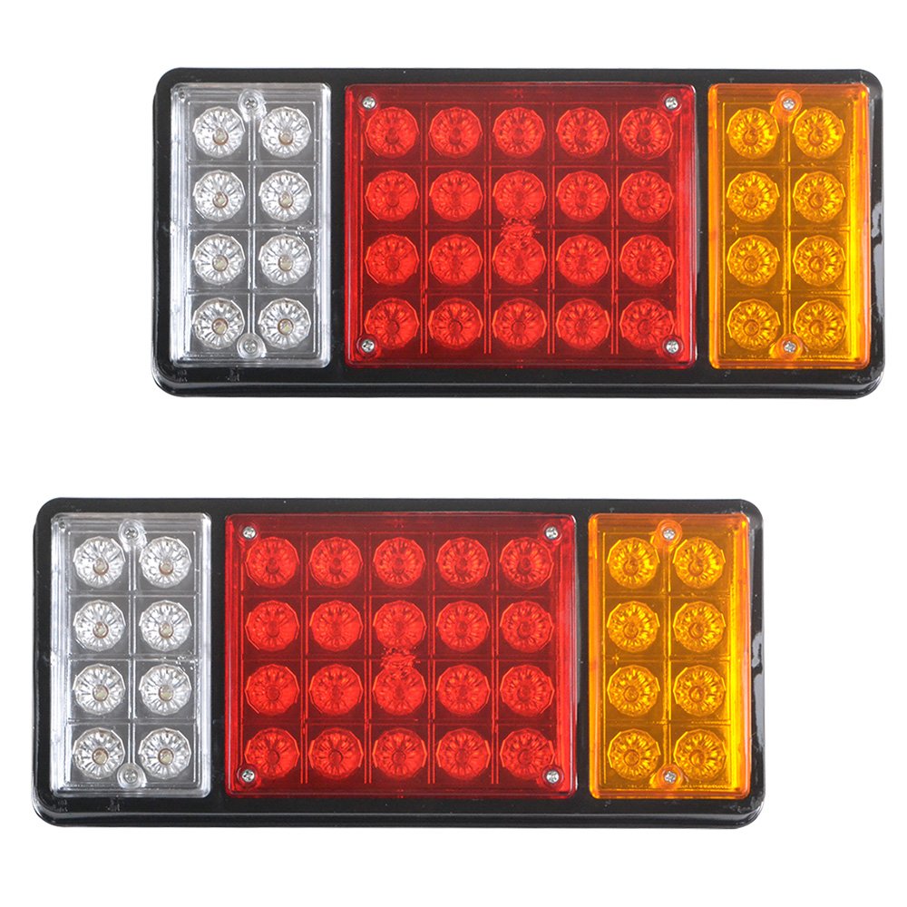 Rayinblue 2PCS 12V 36 LED REAR TAIL STOP INDICATOR LIGHTS LAMP TRUCK TRAILER LORRY CARAVAN