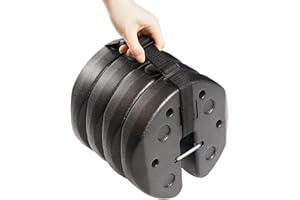 ABCCANOPY Easy Canopy Weights with Lock Design for Wind Resistance, No Sliding, Stably Secure Tents, Canopies, and Umbrellas at Outdoor Events, 4Pack (27LB)