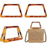 PH PandaHall 4pcs Trapezoid Bags Handles Decorative Handbag Handle Purse Handles Replacement for Handmade Beach Bag Handbags Straw Bag Crocheted Purse Making