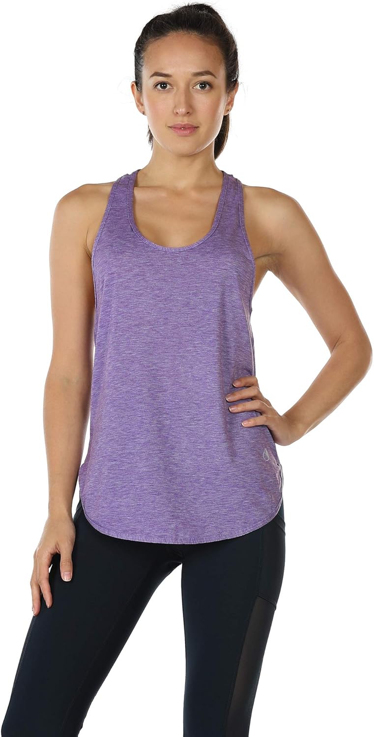 icyzone Workout Tank Tops for Women - Athletic Yoga Tops, Racerback Running Tank Top(Pack of 2): Clothing