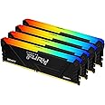 Kingston FURY Beast 64GB (4x16GB) 3600MT/s DDR4 CL18 Desktop Memory Kit of 4 | Intel XMP | AMD Ryzen | Plug n Play | RGB Infrared Syncing | KF436C18BB2AK4/64