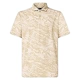 Oakley Men's Jacquard Polo, Duality Swirl Beige