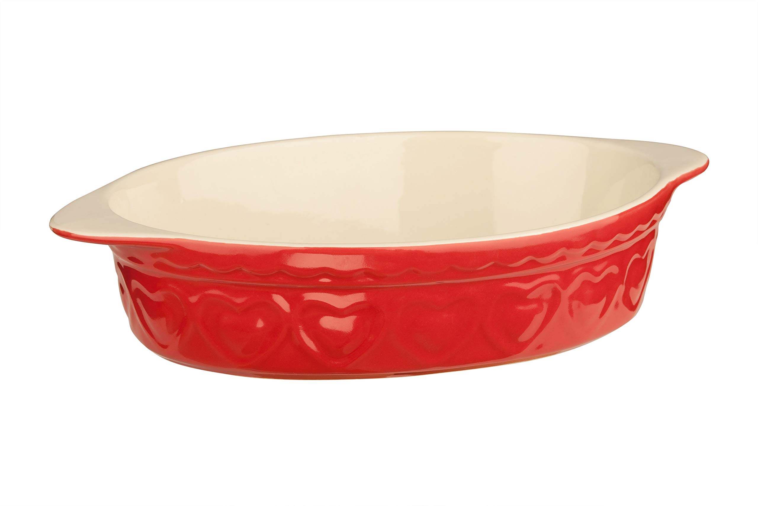 Premier Housewares Sweet Heart Baking Dish, Red, 1.4 Litre