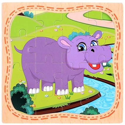 sibina Beneficial Animal Intelligence Puzzle Smart(None Hippo)