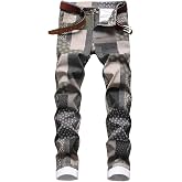 Men's Casual Stylish Straight Slim Fit Jeans Young Hiphop Skinny Denim Pants