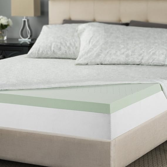 Zinus Sleep Master 2 Inch Memory Foam, Short Queen Mattress