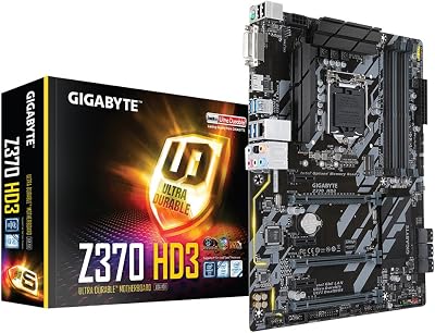 Gigabyte Z370 HD3 ATX Motherboard Intel 1151 Socket DDR4 4 DIMM CrossFire