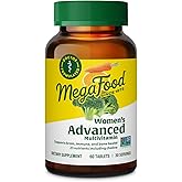 MegaFood Women's Advanced Multivitamin for Women - Doctor-Formulated With Iron, Choline, Vitamin D, Vitamin C & Zinc - Brain Health - Immune Support - Non-GMO - Vegetarian - 60 Tabs (30 Servings)