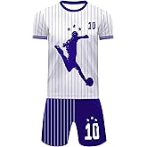 KHIGSJDG Boys Soccer Jerseys Kids Jersey Outfits Youth Football Training Uniform Fans Basketball Sport Short Set
