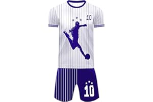 KHIGSJDG Boys Soccer Jerseys Kids Jersey Outfits Youth Football Training Uniform Fans Basketball Sport Short Set