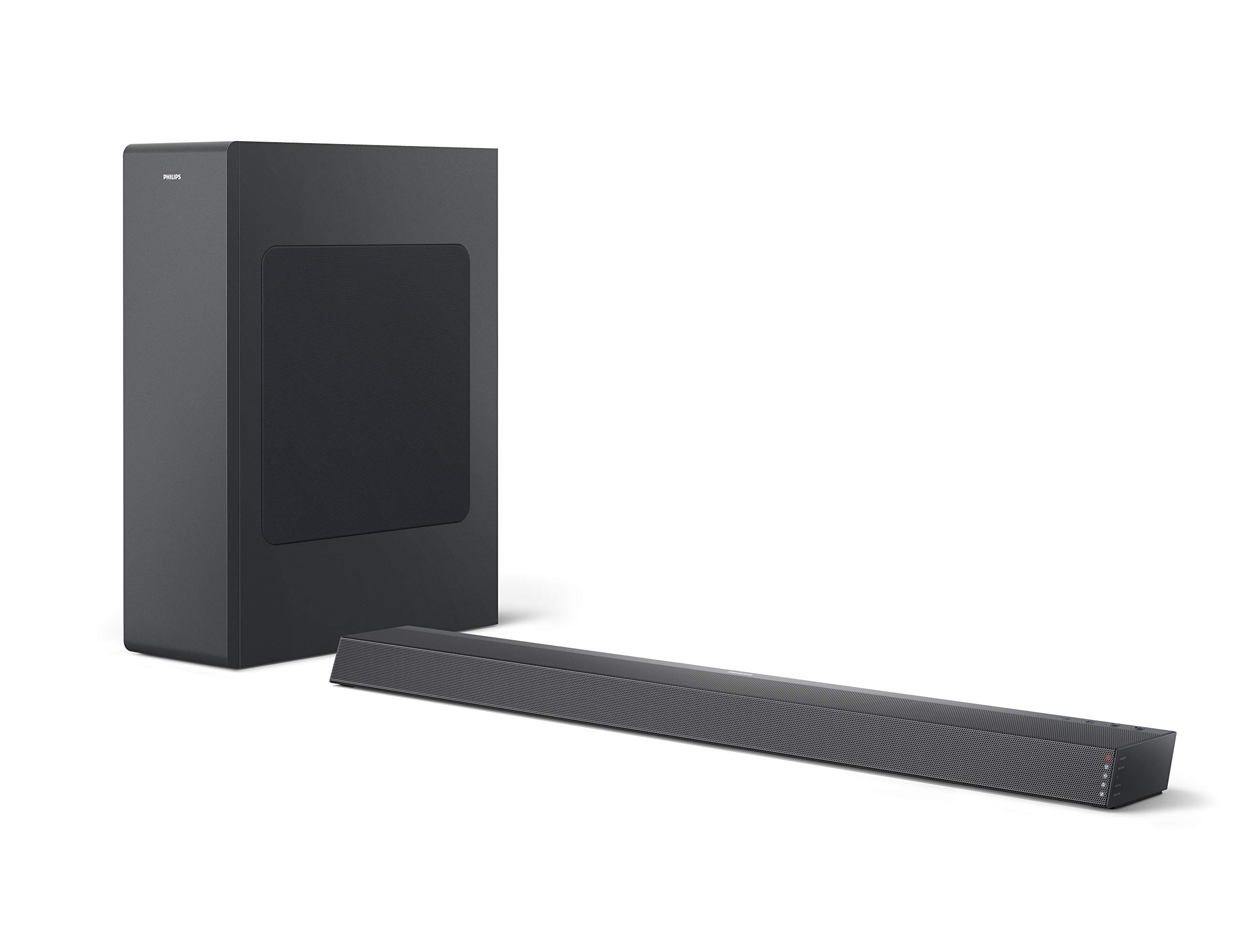 PHILIPS Audio B6305/10 2.1 Channel TV Soundbar with Wireless Subwoofer | 240 W RMS | Dolby Audio | HDMI ARC | Ultra-slim Design | Bluetooth, Optical & Audio 3.5 mm | Remote | Wall Mount Bracket