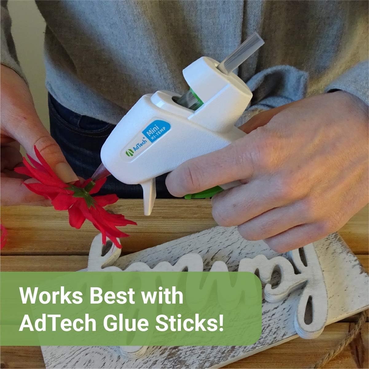 Adtech Mini Hi-Temp Hot Glue Combo Pack, White Gun: Arts, Crafts & Sewing
