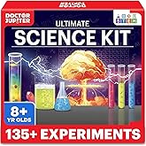 Doctor Jupiter Ultimate Science Kit, Chemistry Set for Kids Ages 8-9-10-11-12-13-14 | Birthday Gift Ideas for Boys & Girls 8+ Years Old | STEM Toy with 135+ Experiments | Learning & Educational Kits