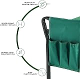 Crystals Heavy Duty Garden Kneeler Stool Foldable Pad with Gloves view 6